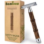 Bamboo Safety Razor| Razors for Men and Women | Double Edge Safety Razor | Fits All DE Razor Blades | Eco-Friendly and Reusable Razors | Classic Safety Razor | Bambaw