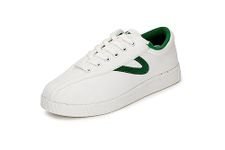 TRETORN Women's Nylite Plus Canvas Sneakers, White/Green, 8.5