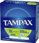 Tampax Cardboard Applicator Tampons, Super Absorbency, Unscented, 20 Count - Pack of 4 (80 Total Count)