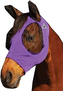 Professional's Choice Comfort-Fit Horse Fly Mask - Purple Pattern - Maximum Protection and Comfort for Your Horse