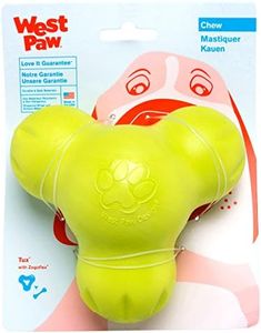 West Paw Zogoflex Tux Interactive Treat Dispensing Dog Chew Toy for Aggressive Chewers, Granny Smith, Small