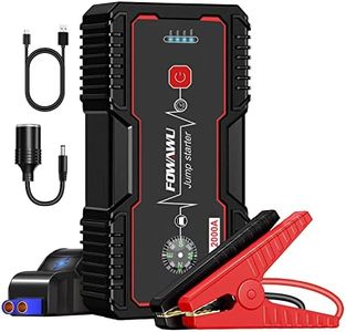 FOWAWU 20800mAh 2000A Car Jump Starter,Water-Resistant Jump Starter Battery Pack(7.5L Gas,6.0L Diesel),Battery Jumper Starter Portable with USB/DC 12V Output/LED Light