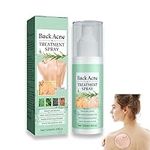 Back Acne Treatment Spray, Lighten Acne Marks Skin Care Spray, Herbaluxy Back Acne, Repair Back Shoulder Acne & Body Acne & Chest Acne & Butt Acne, Deep Cleans All Parts of The Body, Gentle on Skin