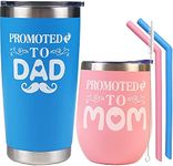 DORADREAMDEKO New Parents Gifts for Couples, Promoted to Dad, New Mom and Dad Gifts, Promoted to Mom, Promoted to Dad Tumbler, Gifts for New Mom and Dad, Promoted to New Mom, Promoted to Dad Mug