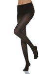 Relaxsan Microfibre 880M (Black, Sz.2) - 140 denier microfiber moderate support tights 18-22 mmHg