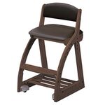 コイズミファニテック(koizumi furnitech) Koizumi Fanitech 4 Step, Medium Brown Learning Chair, W413×D495～545×H750mm SH440・470・500・530mm(外寸), WTDB