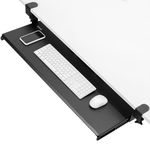 VIVO Extra Long Clamp-on Computer Keyboard and Mouse Under Desk Slider Tray, 34 x 11 inch Pull Out Platform Drawer, Black, MOUNT-KB15EB