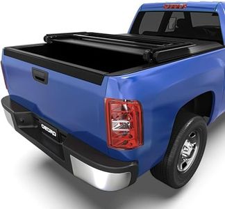 oEdRo Upgraded Soft Tri-fold Truck Bed Tonneau Cover On Top Compatible with 2007-2013 Chevy Silverado/GMC Sierra 1500 with 5.8 Feet Bed, Fleetside