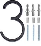 Fifod 6" Modern House Numbers Floating Stainless Steel Address House Number Anti-Rust House Numbers with Nail Kits for Door Yard…