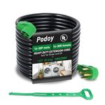 15 Feet 4 Prong Dryer Extension Cord Canada, 30 Amp NEMA 14-30P to 14-30R 250V 10-Gauge for RV Dryer Power Extension and EV Charging 𝐰𝐢𝐭𝐡 𝐔𝐋/𝐄𝐓𝐋 𝐋𝐢𝐬𝐭𝐞𝐝-(Green)…