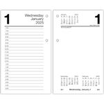 AT-A-GLANCE 2025 Desk Calendar Refill, Daily, 3-1/2" x 6", Standard, Loose-Leaf, Recycled (E717R5025)