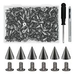 200 Sets Cone Spikes (Gun Metal)