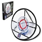 PGA TOUR Perfect Touch Chipping Net - 3 Ring Net for Wedge Practice, Ideal for Garden, Perfect Golf Gifts for Enthusiasts