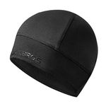 ROCKBROS Skull Cap Helmet Liner for Men Women Thermal Warm Cycling Black Under Helmet Hat Breathable Running Beanie