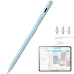 ESR Geo iPad Pencil Findmy for Apple Pencil Compatible with iPad 2018-2025,iPad Pencil Pro with Easy Shortcuts for iPad 11/10/9/8 & Air 13/11 & Pro 12.9/13/11 & Mini 7/6/5,Blue(No Wireless Charging)