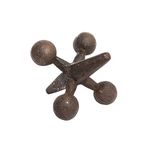 Creative Co-op Retro Decorative Cast Iron Jack, Rust