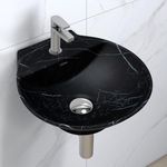 Plantex Ceramic Corner Wash Basin/Wall Mount Basin for Bathroom/Washbasin Sink for Home/Office/Restaurant (1401 - Matt)