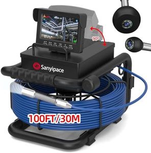 Sanyipace 100FT Sewer Camera with 4.3" Screen