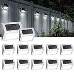 SOLPEX Solar Fence Lights, 12 Pack 