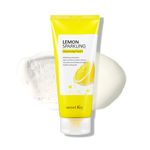 SECRETKEY Lemon Sparkling Cleansing Foam 200g - Deep Cleansing Facial Cleanser, Lemon & Sparkling Water Make Skin Clearing and Purifying, Soft and Abundant Bubbles Remove Sebum and Blackhead