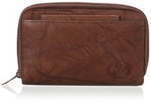 Buxton Heiress Double Zip Organiser Purse - Colour, mahogany, One Size