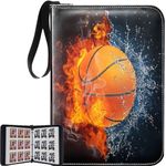 PHIONXEI 900 Pockets Basketball Card Binder with 50 Sleeves, 9 Pocket Trading Card Binder, Trading Card Holder, Top Loader Sports Card Binder Storage Basketball Cards