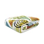 Divine Casa 120 GSM Super Soft Glace Cotton 3 Layer Breathable Single AC Quilt Reversible Blanket Lightweight Bed Dohar Throws for Bed (Blue and Green, 205 x 220 CM)