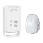 Actpe Motion Sensor Doorbell for Business Store Entry Alert Welcome Buzzer Monitor Alarm, Outdoor Door Chime Kit for Home - LED Indicator & Vibration