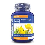 Zipvit Evening Primrose Oil 1000mg, 120 Softgel Capsules, Pure Cold Pressed Evening Primrose Oil, High in Omega 6 Gamma Linolenic Acid, Supports Women's Health