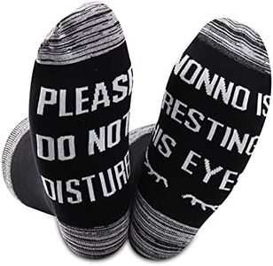 2PAIRS Funny Nonno Gift If You Can Read This Nonno Is Resting His Eyes Gift Socks for Grandpa, Nonno Resting Eyes, Medium