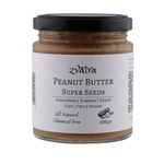 "Zvatra Super Seeds Peanut Butter 200g - Nutrient-Dense Blend with Sunflower, Watermelon, Chia, Sesame, Pumpkin Seeds - Rich in Protein, Omega-3, and Antioxidants - All-Natural and Delicious Spread"