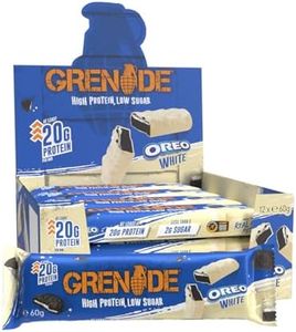 Grenade OREO White Protein Bar - High Protein, Low Sugar, 12 x 60 g