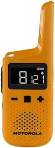 MOTOROLA Solutions - Lot de 2 Talkie Walkies - TALKABOUT T72 - PMR446 - Jaune - Longue portée - Indice IP54 - Idéal Randonnées