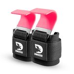 DMoose Weight Lifting Hooks for Men and Women, Weight Lifting Straps (Pair) - 8 mm Thick Padded Neoprene, Double Stitching, Non-Slip Resistant Coating – Secure Your Grip and Reach Your Goals