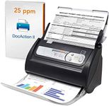 Plustek PS186 Desktop Document Scanner, with 50-pages Auto Document Feeder (ADF). For Windows 7 / 8 / 10 / 11 (Intel/AMD only)