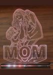 Klassie| Customised Mother Day Best Mom 3D Line Art Illusion LED Lamp| Unique Gift - Mother's Day, Birthday, Sorry, Love, Retirement Day| Night Light,T able Lamp| 16 Color Variations| 4 Lighting Modes