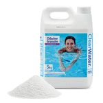 Clearwater CH0004 Chlorine Granules for Hot Tub Spa and Swimming Pool Water Treatment for Rapid Disinfecting and Cleaning, Jerry Can, 5 kg