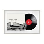 MCS Groove Record Album Frame, Gray, 16.5 x 25 in