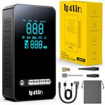 Ipflin Tyre Inflator Cordless Compressor - Portable Air Electric Bike Pump 150 PSI with Digital Display,Rechargeable Tyre Accessories for Car,Bike and Motorbike with Pressure Gauge and LED Light.