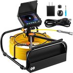 VEVOR Sewer Camera, 98.4ft/30M 4.3" Pipe Drain Inspection Camera with DVR Function & Snake Cable, Waterproof IP68 Borescope w/LED Lights, Industrial Endoscope for Home Wall Duct Drain Pipe Plumbing