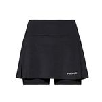 HEAD Women's Club Basic Skort, Black, M UK