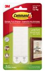 Command Large Picture Hanging Strips, Damage Free Hanging Picture Hangers, Wall Hanging Strips for Back to School Dorm Organization, 4 White Adhesive Strip Pairs(8 Command Strips)