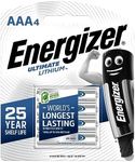 Energizer Ultimate AAA Lithium Batteries - 4 Pack