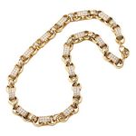 THE BLING KING Gold XXL Gypsy Link Belcher Chain - 24 inches for Men Women Heavy Real Gold Plating