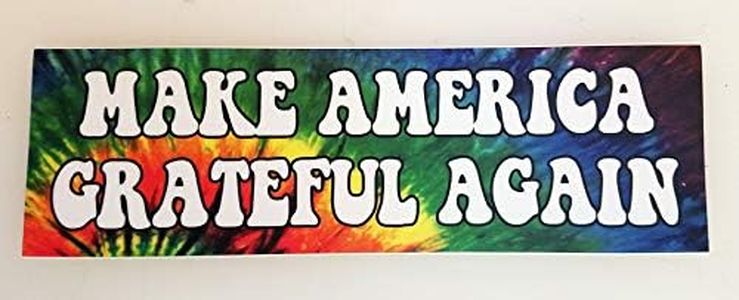 Make America Grateful Again Vinyl Bumper Sticker - Peace Love Hippie Tie Dyed MAGA