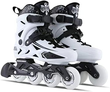 Inline Skates for Women and Men, High Performance Fitness Racing Aggressive Outdoor Inline Speed Skates Unisex (Men 9.5/Women 10.5, White 43)