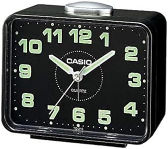 CASIO Analog Alarm Clock, Black