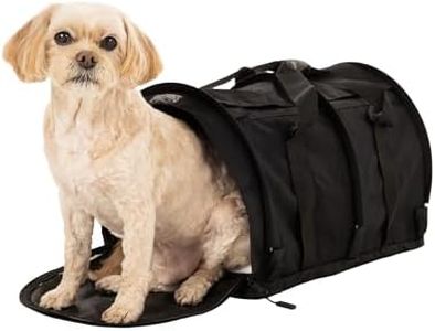 SturdiBag Pro 3.0 Pet Travel Carrier for Cats and Dogs – Soft-Sided with Safety Clips and Seatbelt Straps for Airplane or Car Travel | Large, Black