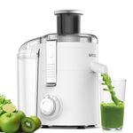 Juicer Machines, SiFENE Compact Centrifugal Juicer Extractor, Juice Maker for Vegetable and Fruit with 3-Speed Setting, BPA Free, Easy to Clean (White)