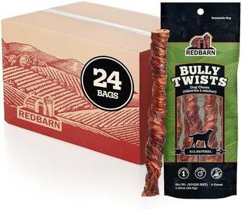 Redbarn Pet Products Bully Twists Twisted Pizzle 5-Count, Pack of 24